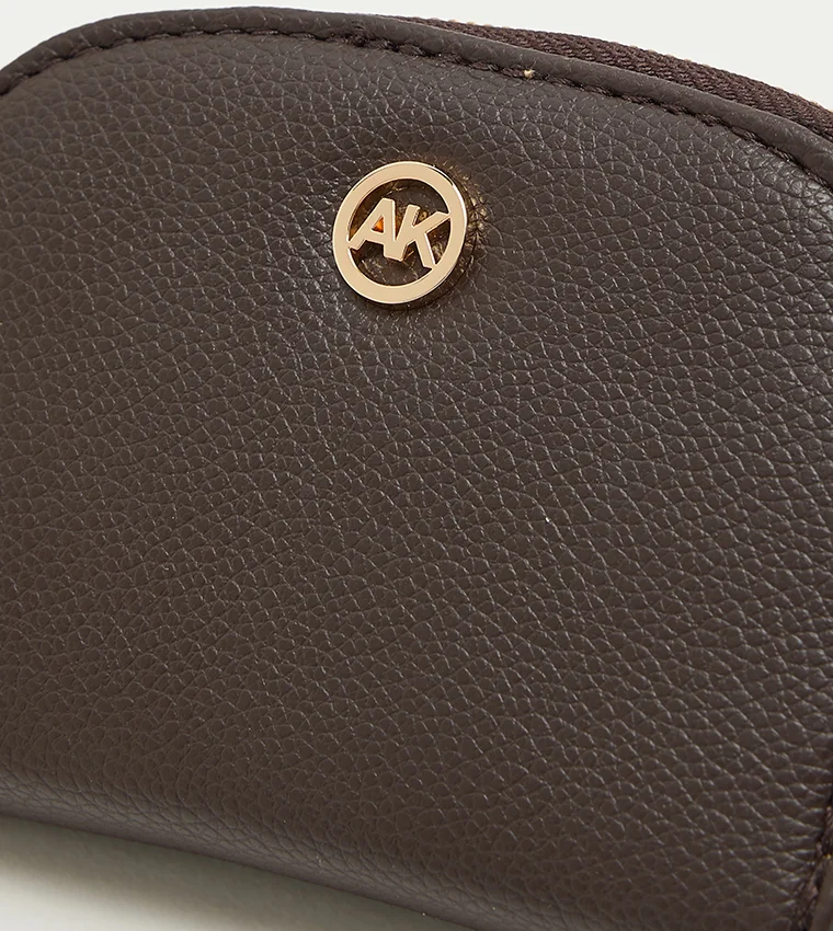 Anne Klein  Anne Klein Logo Detail Zip-around Card Holder for Women | Best Price UAE